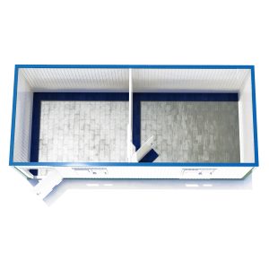 3x7, Boş, İki Odalı Konteyner